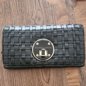 Elliott Lucca Woven Leather Wallet